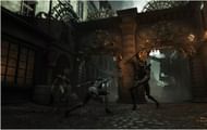 The setting is dark, and the challenge is serious, as Aegis does battle with an army of automaton warriors (Image via Spiders Studio)